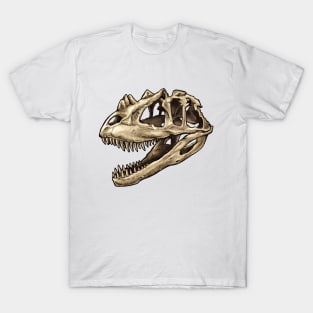 Dinosaur Skull Ceratosaurus Sticker T-Shirt